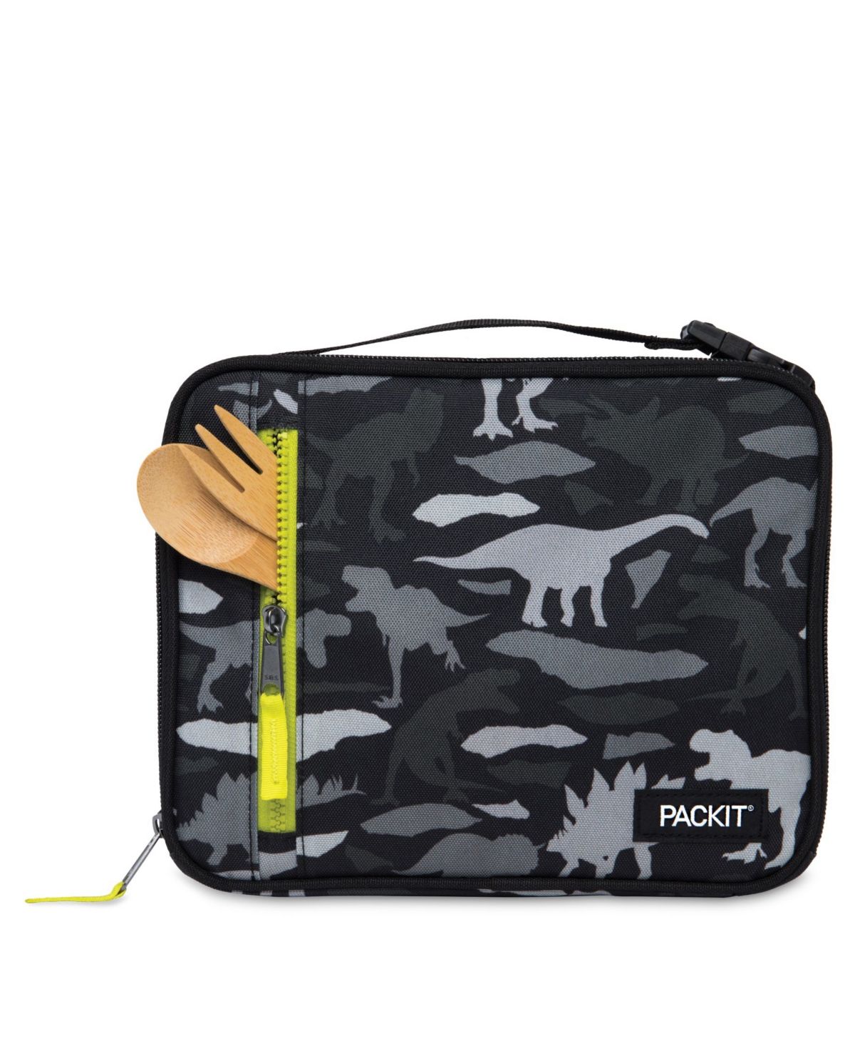 Pack It Freezable Classic Lunch Box In Dino Camo Charcoal