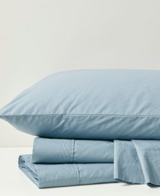 Peached Cotton Percale 4-Pc. Sheet Set, California King