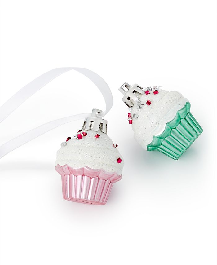 Holiday Lane 4Pc. Mini Cupcake Ornament Set, Created for Macy's Macy's