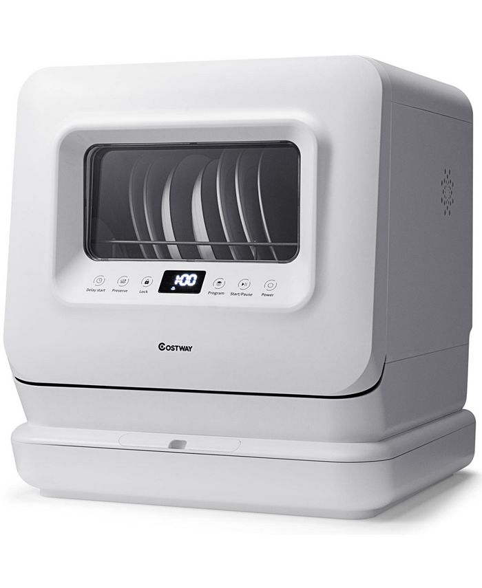 Costway Portable Countertop Dishwasher Compact Dishwashing Machine Macy's