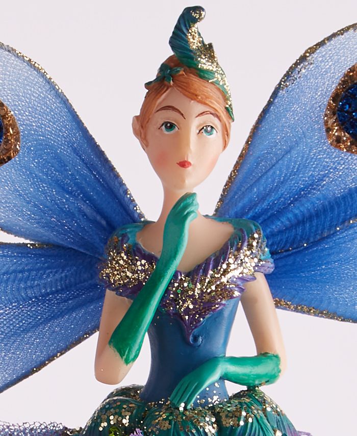 Holiday Lane Blue Peacock Fairy Tree Topper, Created for Macy's Macy's