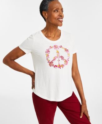 Style & Co - Women's Vintage Garden Perfect T-Shirt, Created for Macy's