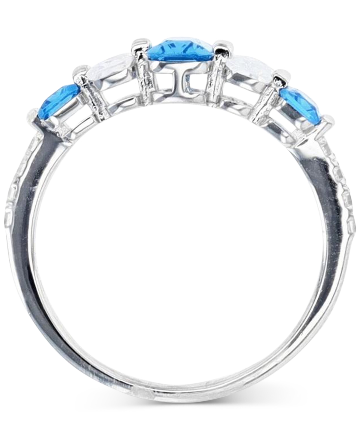 Lab-Grown Spinel (1-1/20 ct. t.w.) & Cubic Zirconia Ring in Sterling Silver
