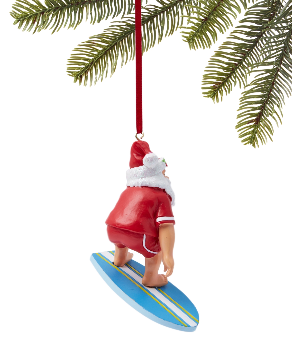 Holiday Lane Hawaii Surfing Santa Ornament, Exclusively At Macy's In No Color