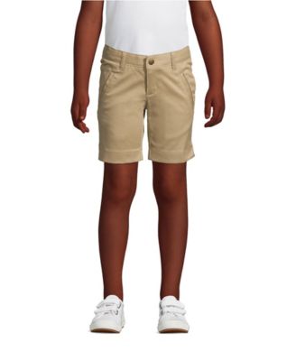 Little Girls School Uniform Stretch Stretch Chino Bermuda Shorts