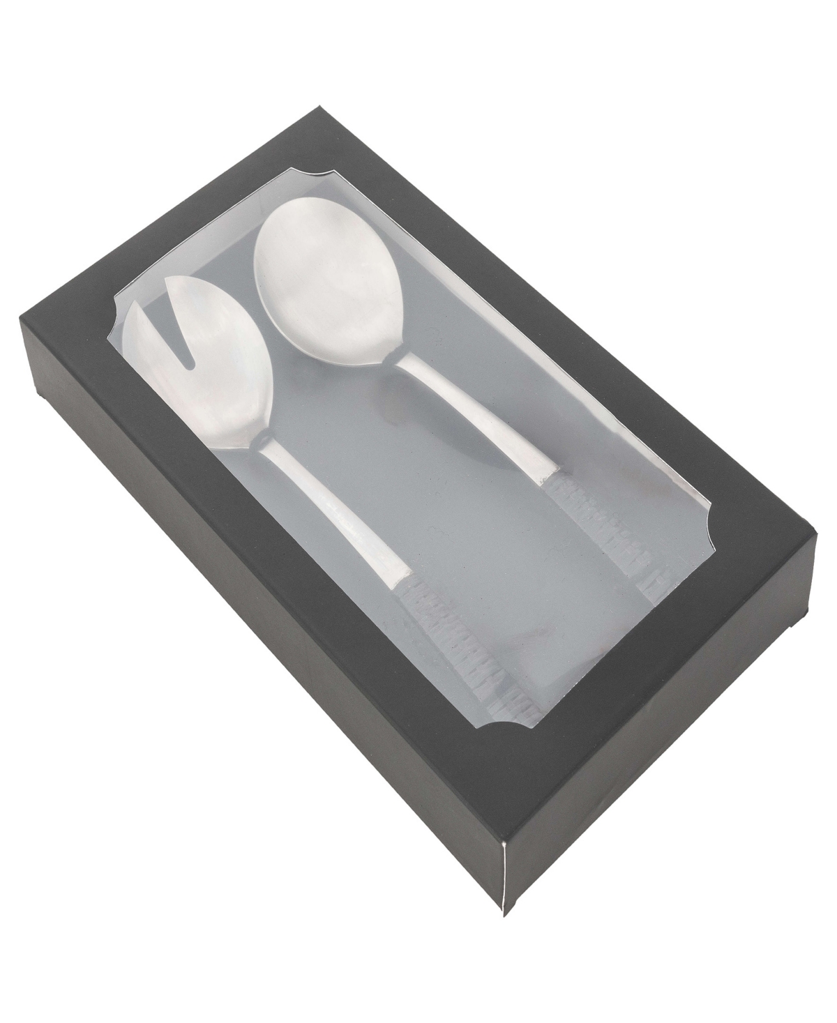 Artifacts Trading Company Rattan Stainless Steel Serving 2 Pieces Set with Gift Box