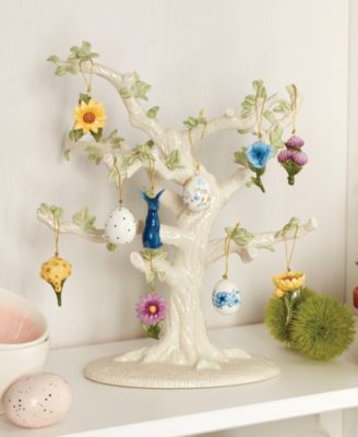 Lenox Floral Easter Ornament and Tree Set, 11-Piece - Macy's