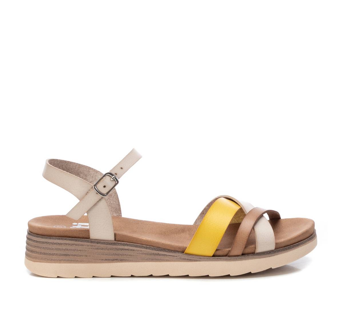 Xti Women's Strappy Comfort Sandals By Xti,- Beige