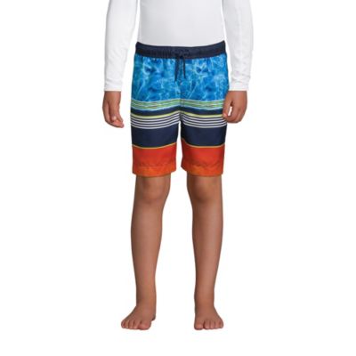 Boys Printed Swim Trunks