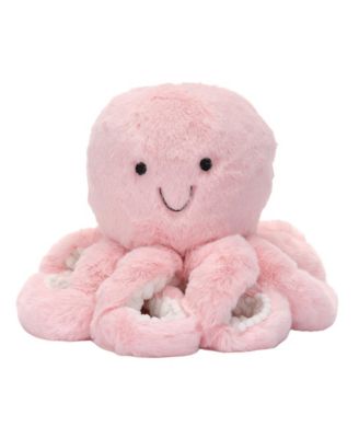 Sea Dreams Pink Plush Octopus Stuffed Animal Toy - Bubbles
