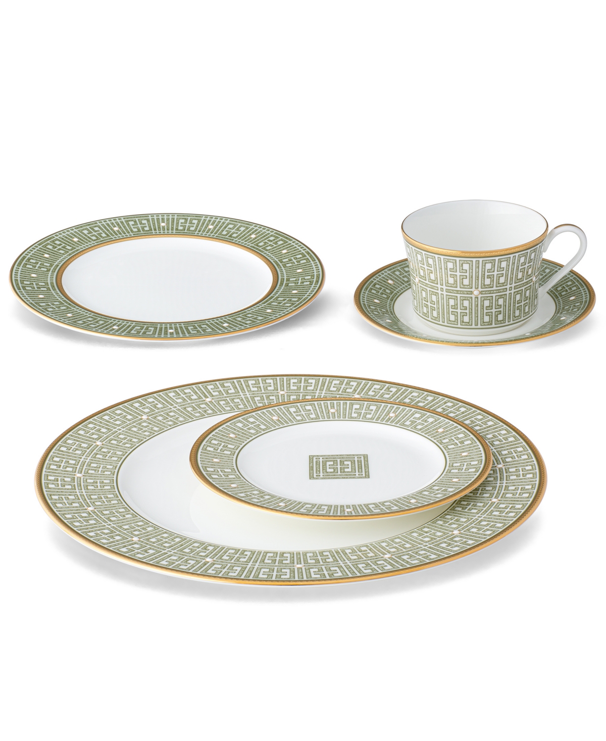 Noritake Infinity 4 Piece Bread Butter/Appetizer Plate Set, Service for 4