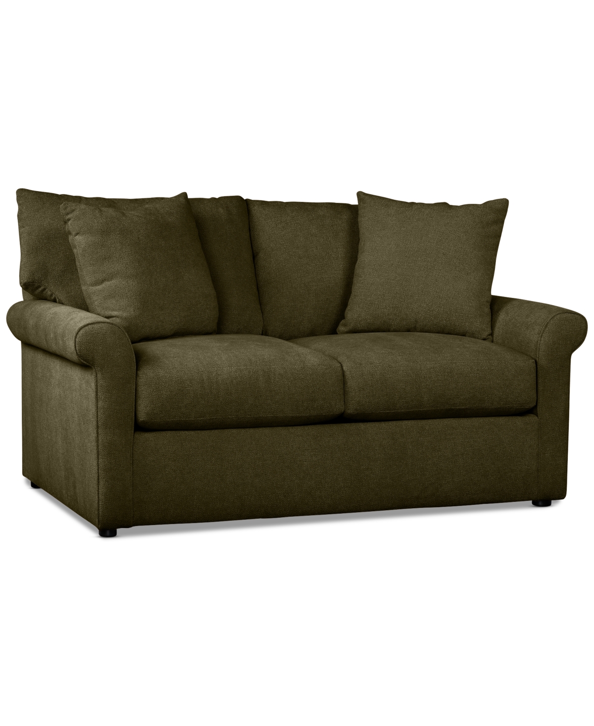 Furniture Wrenley 63" Fabric Loveseat, Created For Macy's In Olive