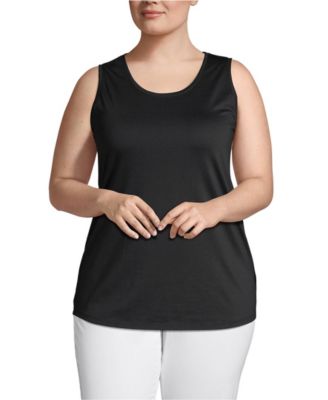 Plus Size Supima Cotton Tunic Tank Top