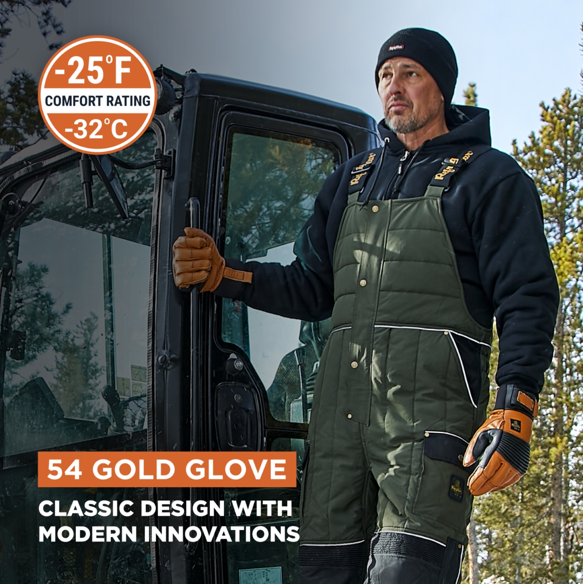 RefrigiWear Men's 54 Gold Waterproof Insulated Glove