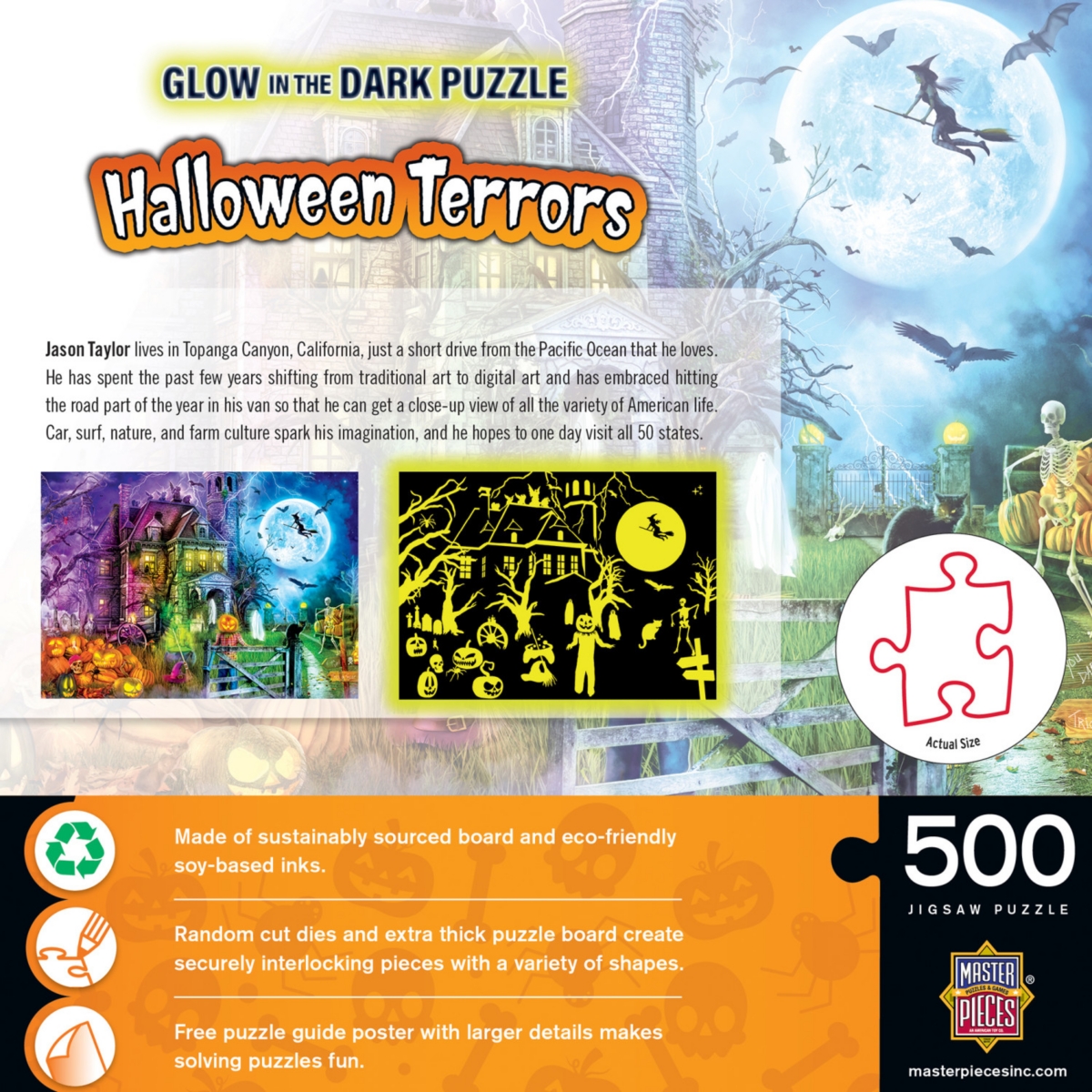 Masterpieces Glow in the Dark - Halloween Terrors 500 Piece Puzzle