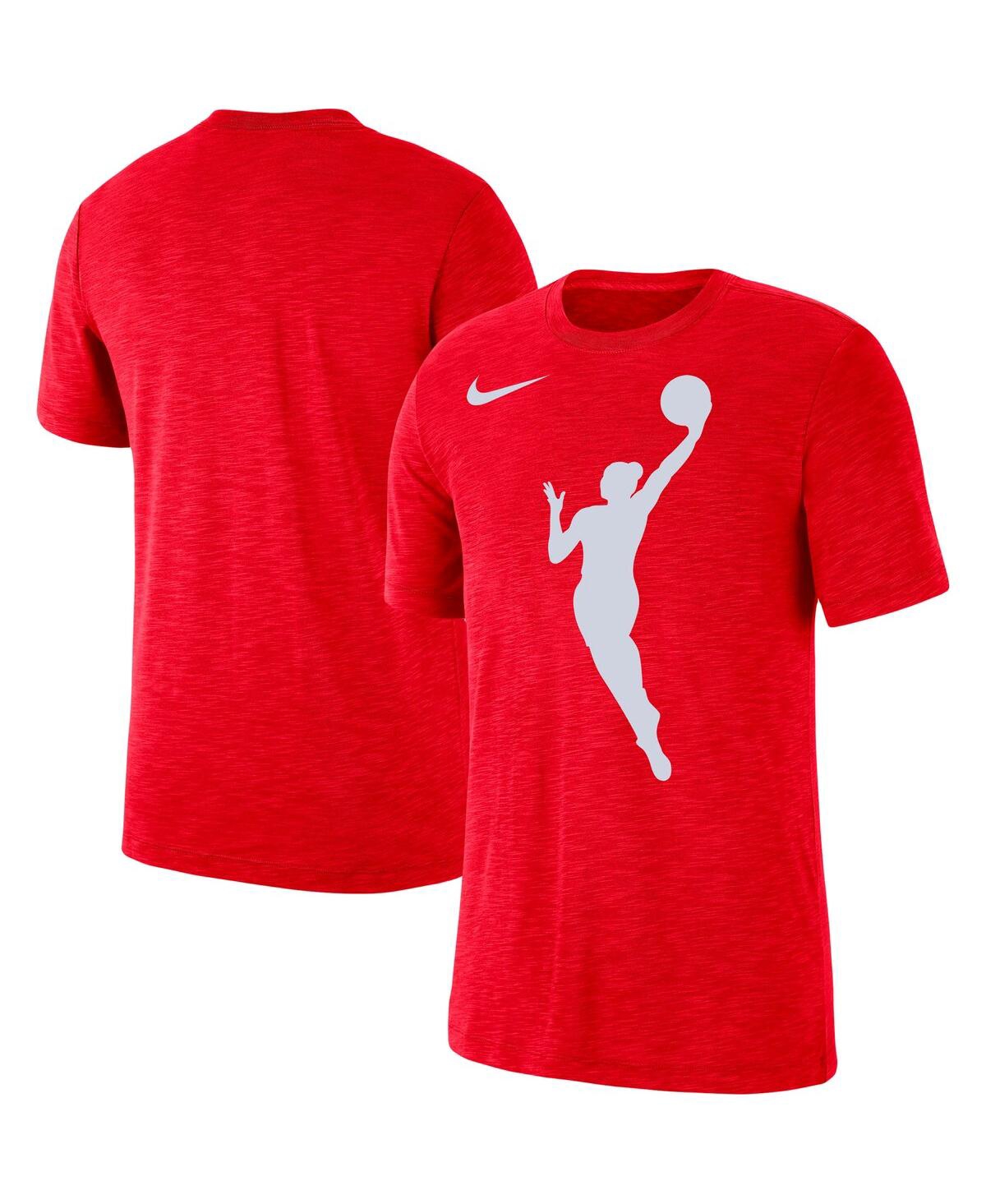 NIKE MEN'S AND WOMEN'S NIKE RED WNBA LOGOWOMAN T-SHIRT