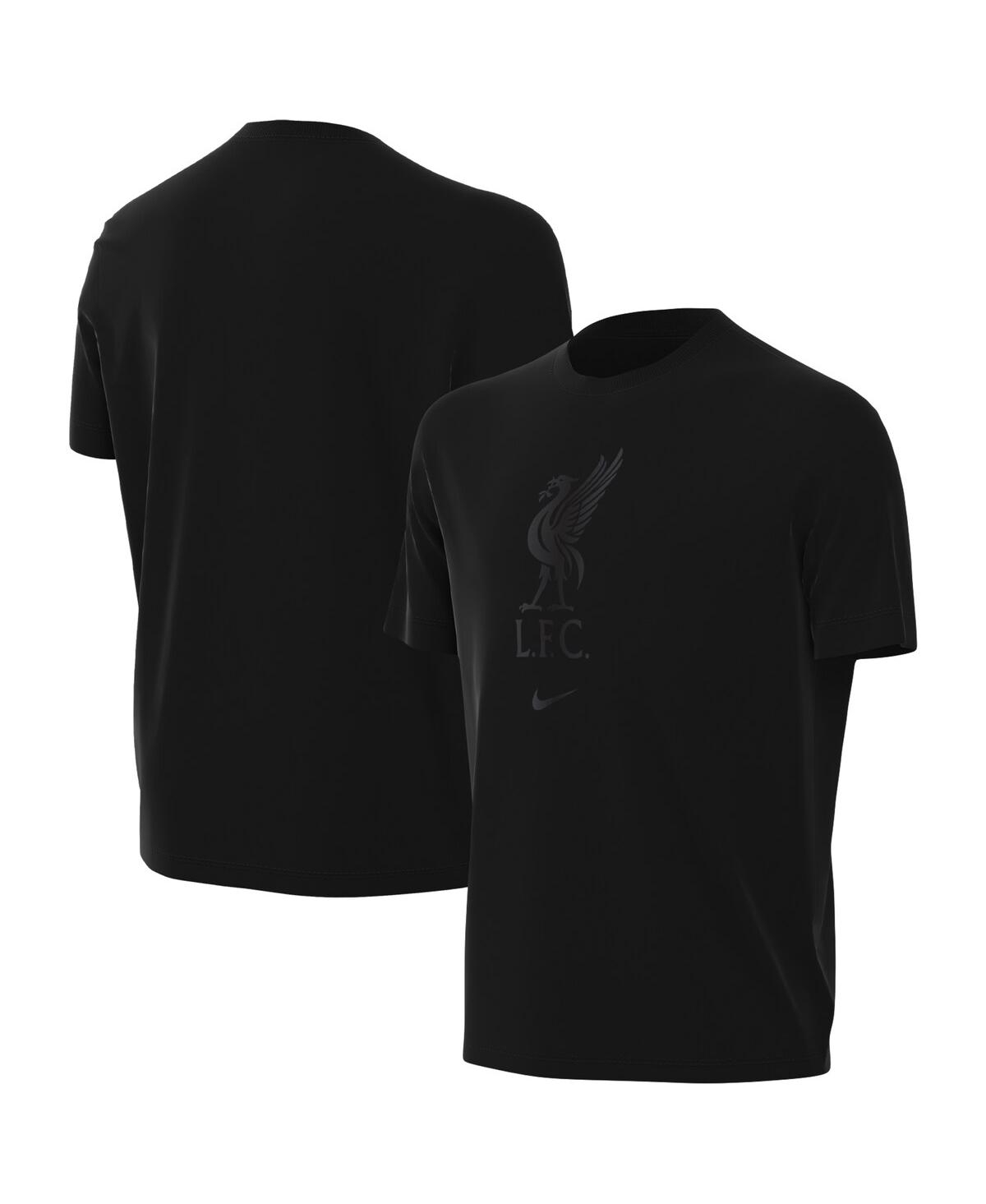 Nike Kids' Big Boys And Girls  Black Liverpool Crest T-shirt