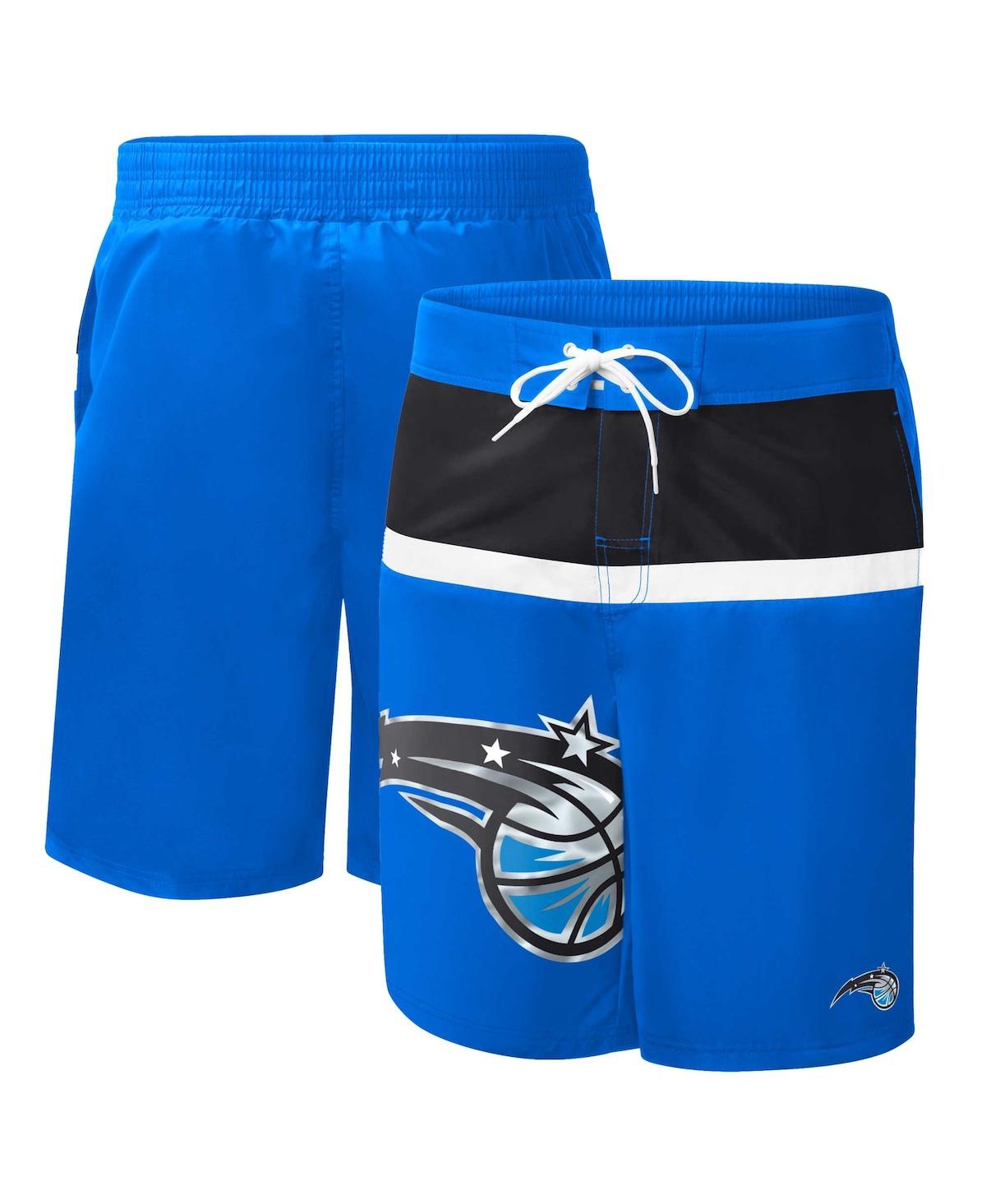 Shop G-iii Sports By Carl Banks Men's  Blue Orlando Magic Sea Wind Swim Trunks