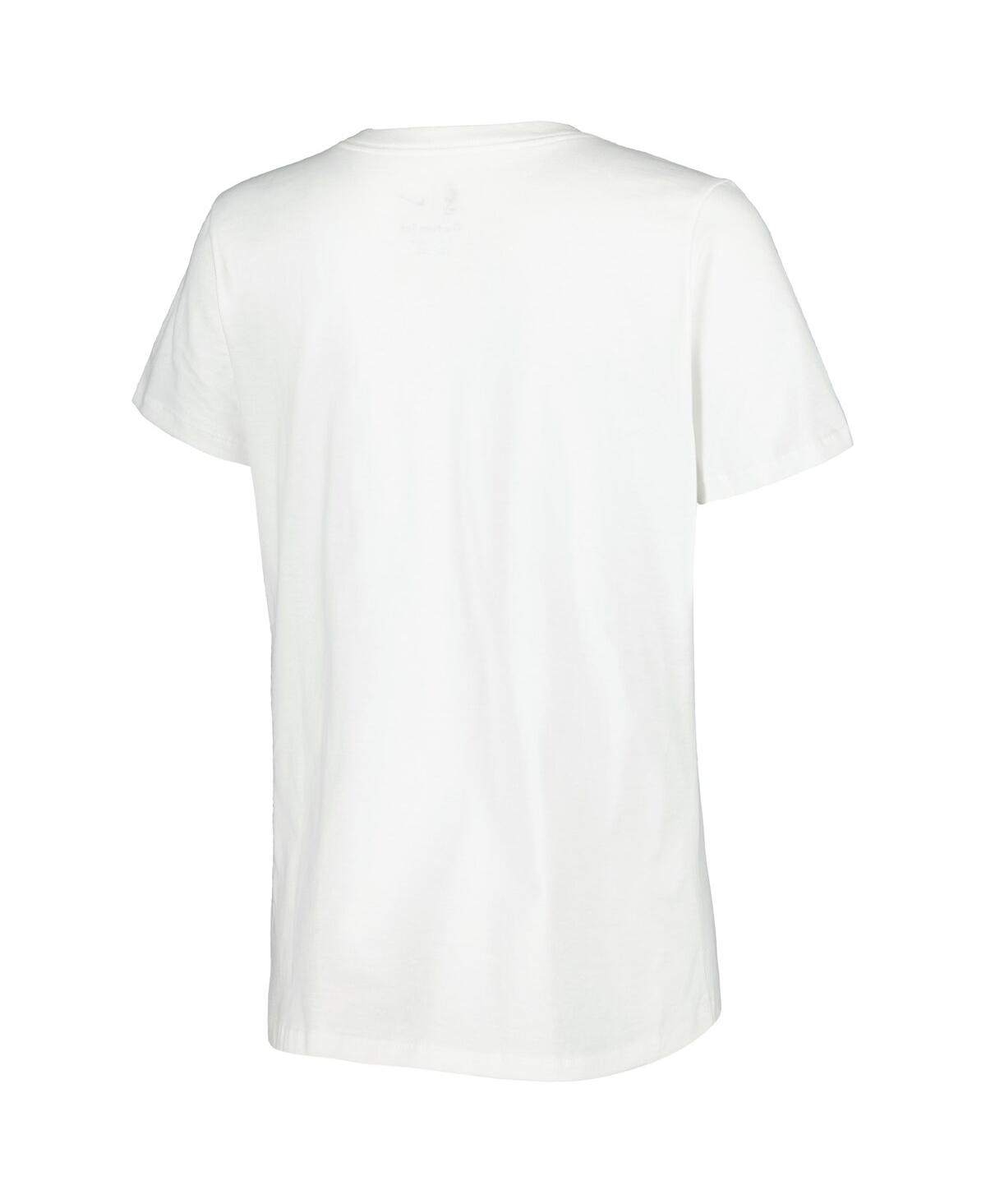 Women's NikeBrooklyn Nets 2022/23 City Edition Essential V-Neck T-shirt - White