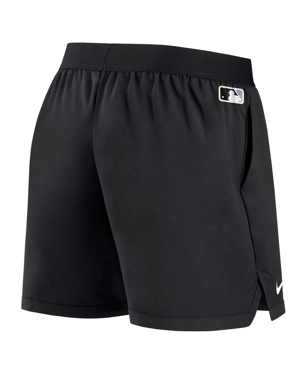 Nike Women's  Black Chicago White Sox Authentic Collection Team Performance Shorts In Black
