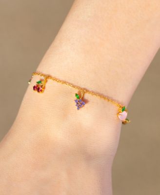 Crystal Multi-Color Fruit Basket Bracelet