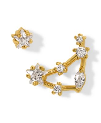 Faux Cubic Zirconia Constellation Stud Earrings