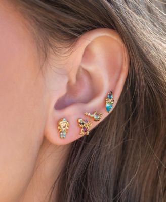 Crystal Multi-Color Disney Princess Jasmine Stud Earring Set