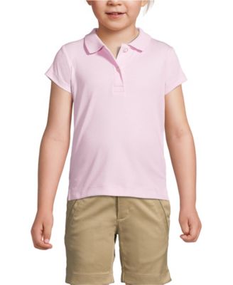 Girls Short Sleeve Feminine Fit Interlock Polo Shirt