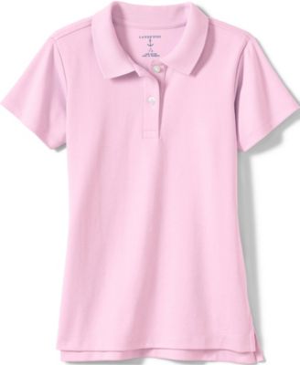 Girls Short Sleeve Feminine Fit Interlock Polo Shirt