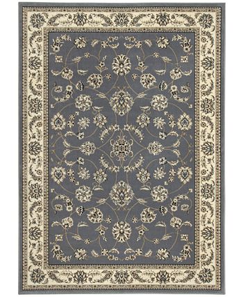 KM Home - Kenneth Mink Florence Collection 4-Pc. set Isfahan Grey/Blue Area Rugs