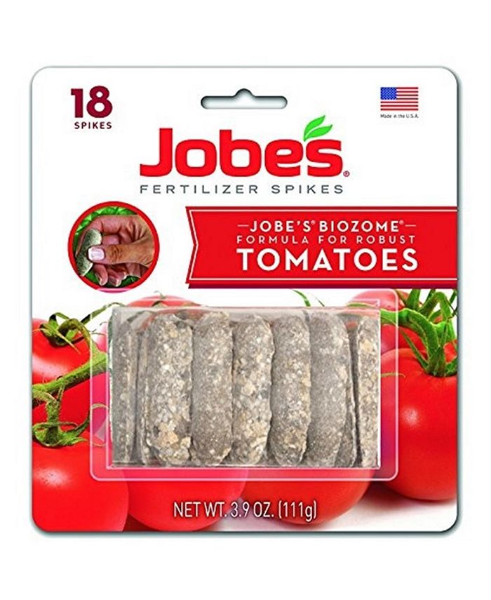 Jobes 6186 Time Release Fertilizer Spikes for All Tomato Plants, 18