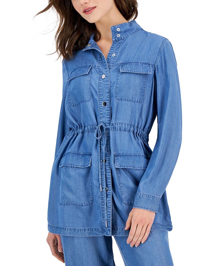 Anne klein denim jacket outlet