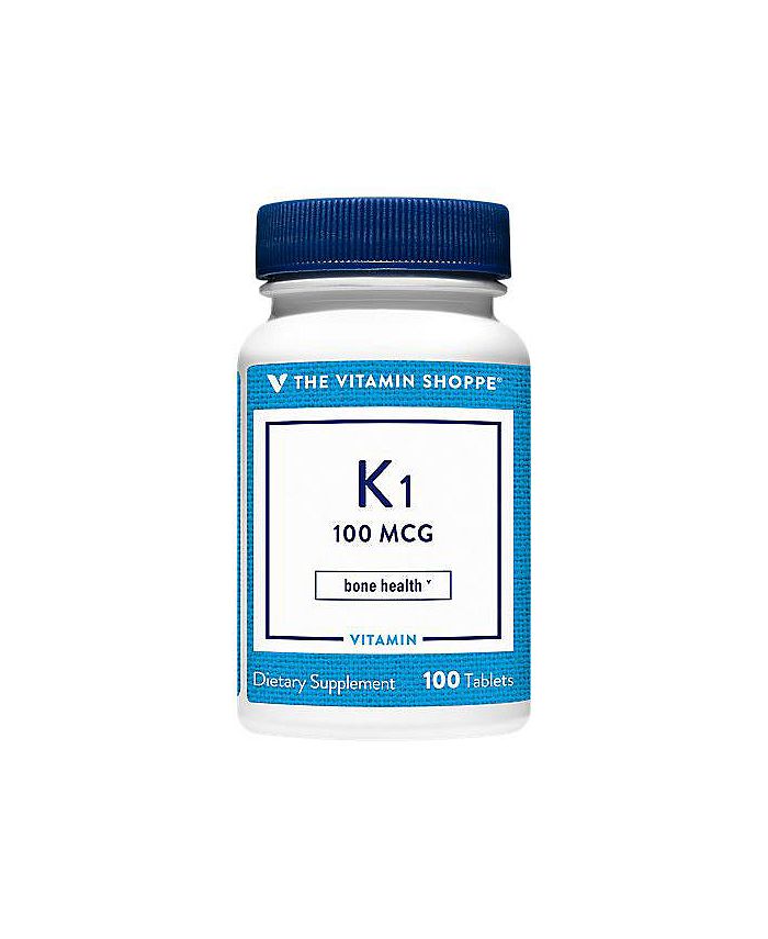 The Vitamin Shoppe Vitamin K1 Supports Strong & Healthy Bones 100