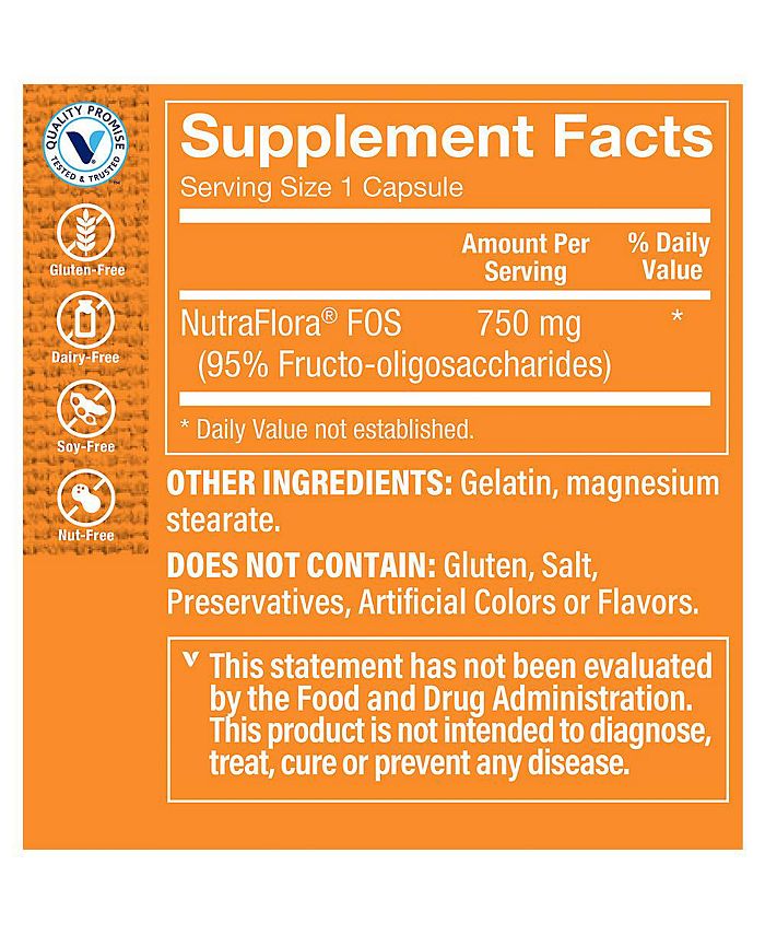 The Vitamin Shoppe NutraFlora FOS Prebiotic Digestive Support 750