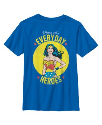 Popgear T-Shirt Bambino 'My Mum Is Wonder Woman' - Maglietta Ufficiale DC Comics, 100% Cotone Morbido, Bianca