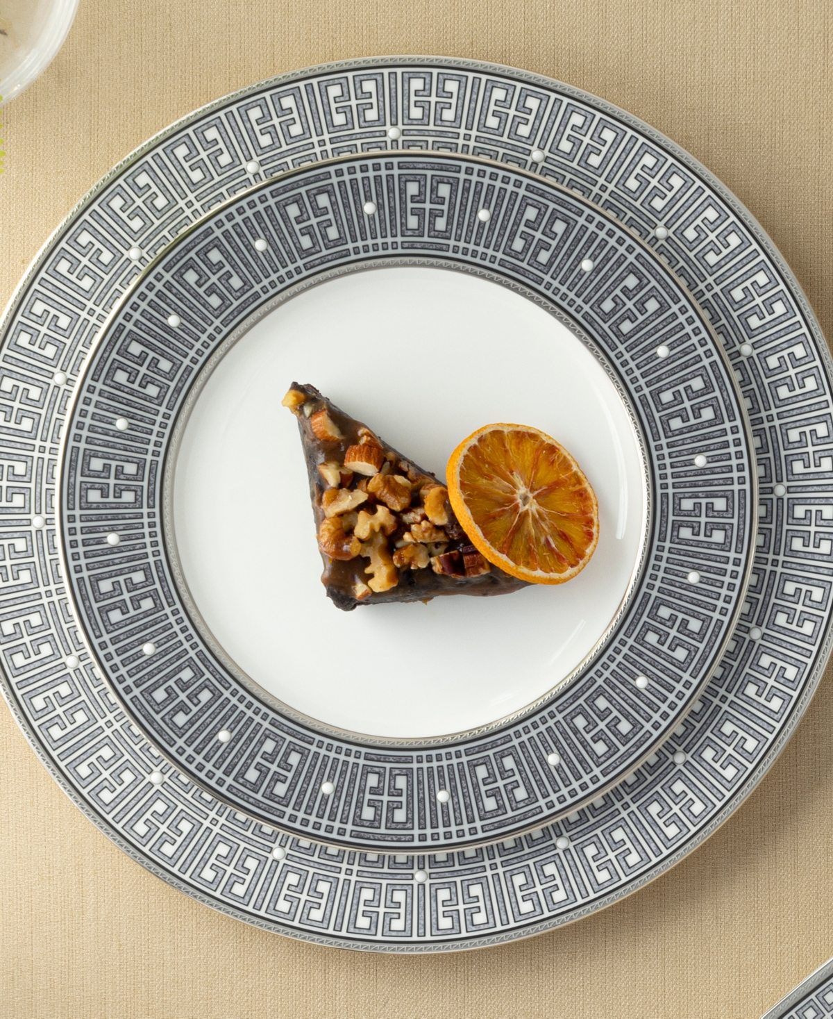 Noritake Infinity Graphite 4 Piece Salad Plate Set, Service for 4