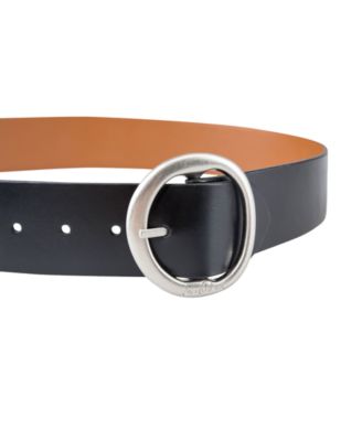 Women's Two-in-One Reversible Center Bar Buckle Belt