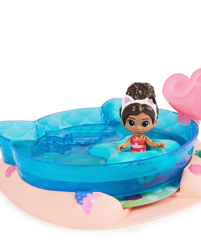 Gabby's Dollhouse Purr-ific Pool Playset with Gabby and MerCat Figures ...