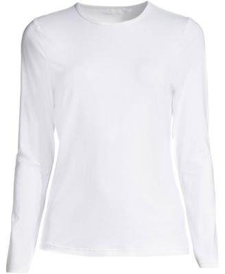 Women's Long Torso SunShade UPF 50 Long Sleeve Rash Guard Swim Tee