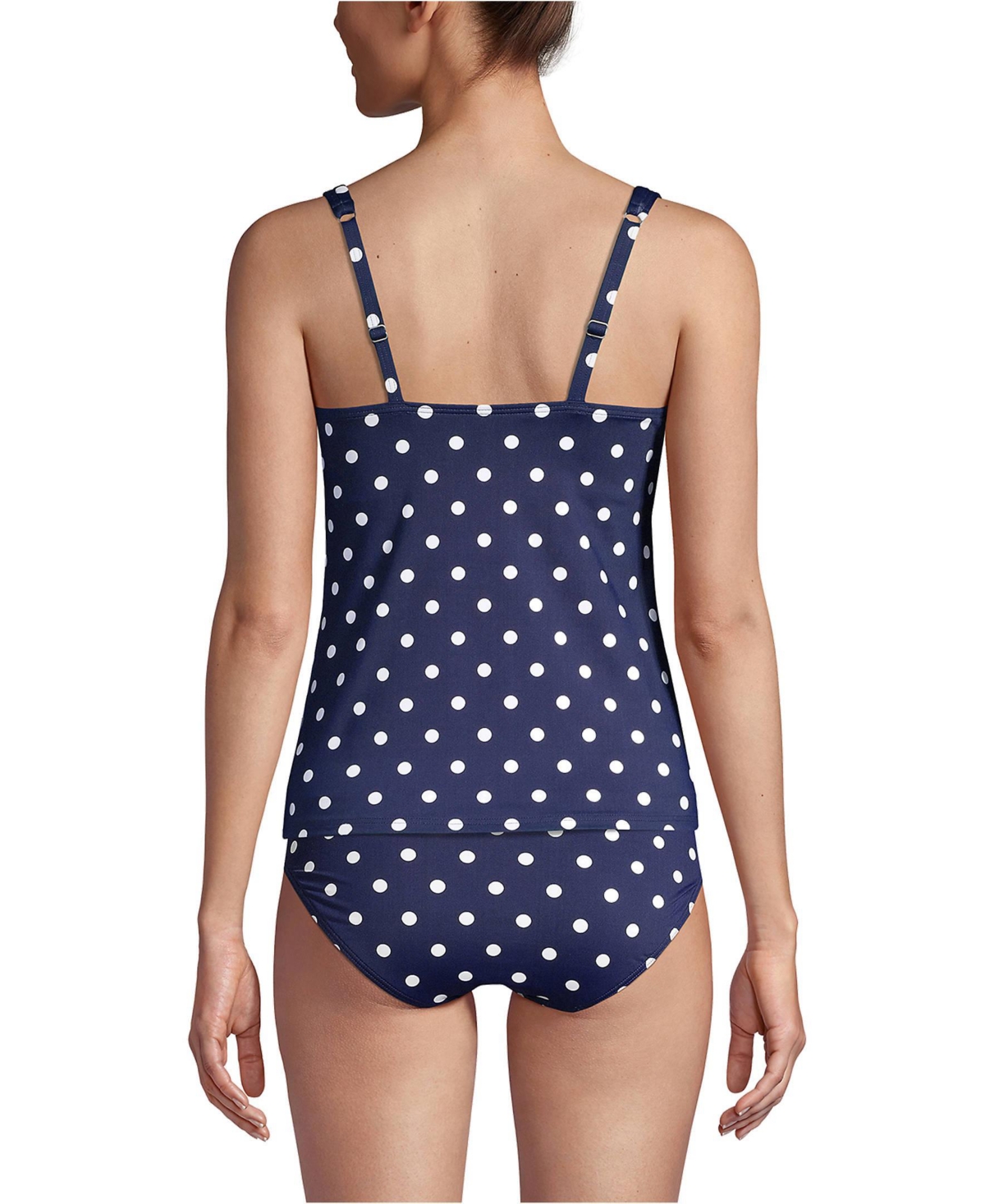 Lands' End Women's Square Neck Underwire Tankini Swimsuit Top