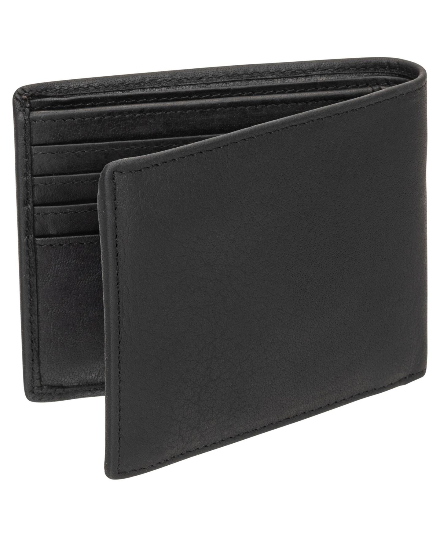 Мужской кошелёк Mancini Buffalo RFID Secure Wallet with Coin Pocket, цвет: Чёрный — фото 2