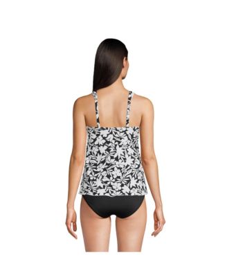 Women's D-Cup Flutter Scoop Neck Tankini Top