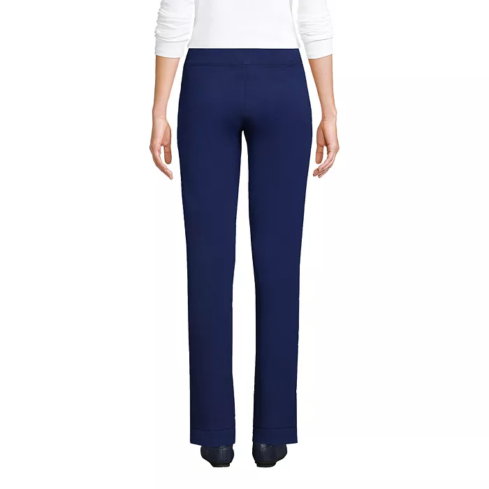 Women's Lands  End Starfish Mid-Rise Straight-Leg Pants - thumbnail 2