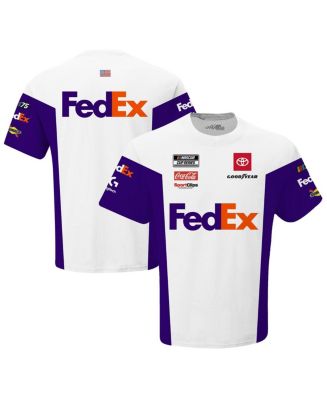 Men's Joe Gibbs Racing Team Collection White Denny Hamlin FedEx ...