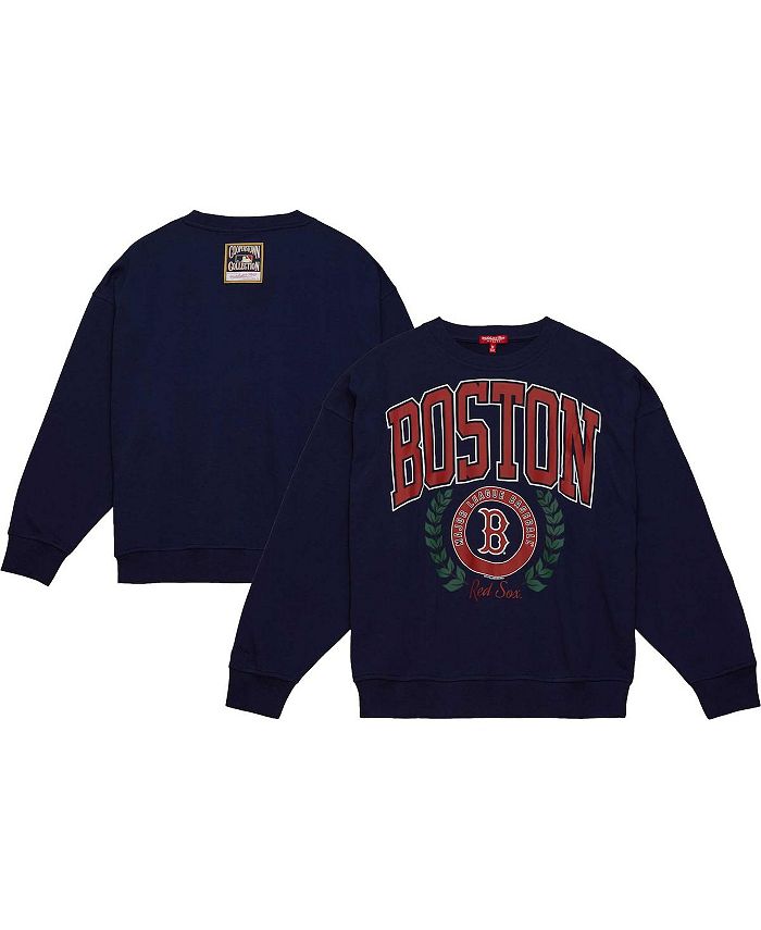 Lids Boston Red Sox Mitchell & Ness Women's Logo Lt 2.0 Pullover