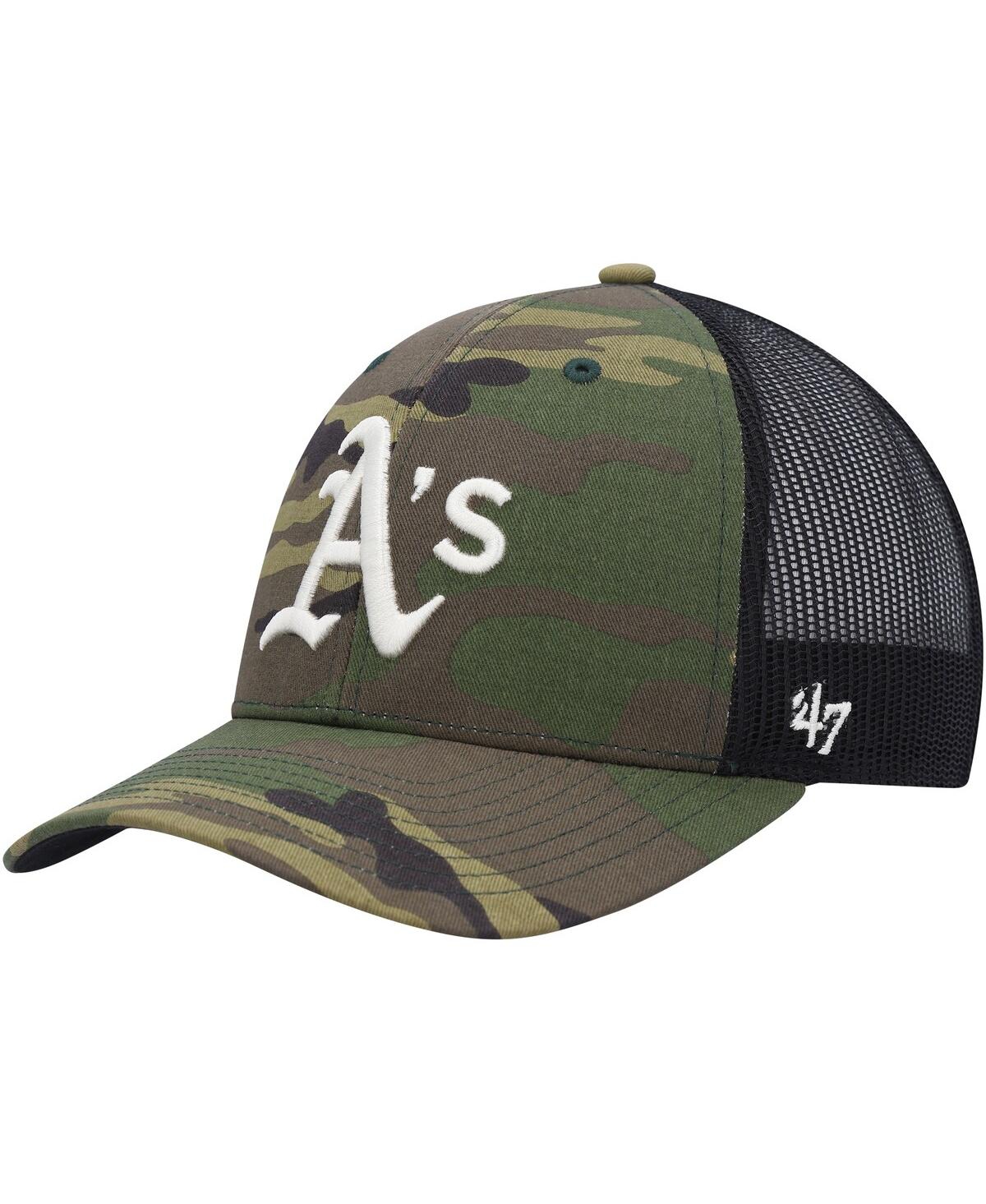 47 Brand Men's ' Camo Oakland Athletics Trucker Snapback Hat