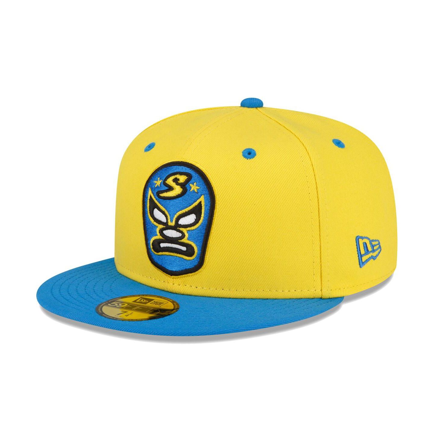 Мужская кепка New Era Yellow Sacramento River Cats Copa De La Diversion 59FIFTY Fitted Hat — фото 1