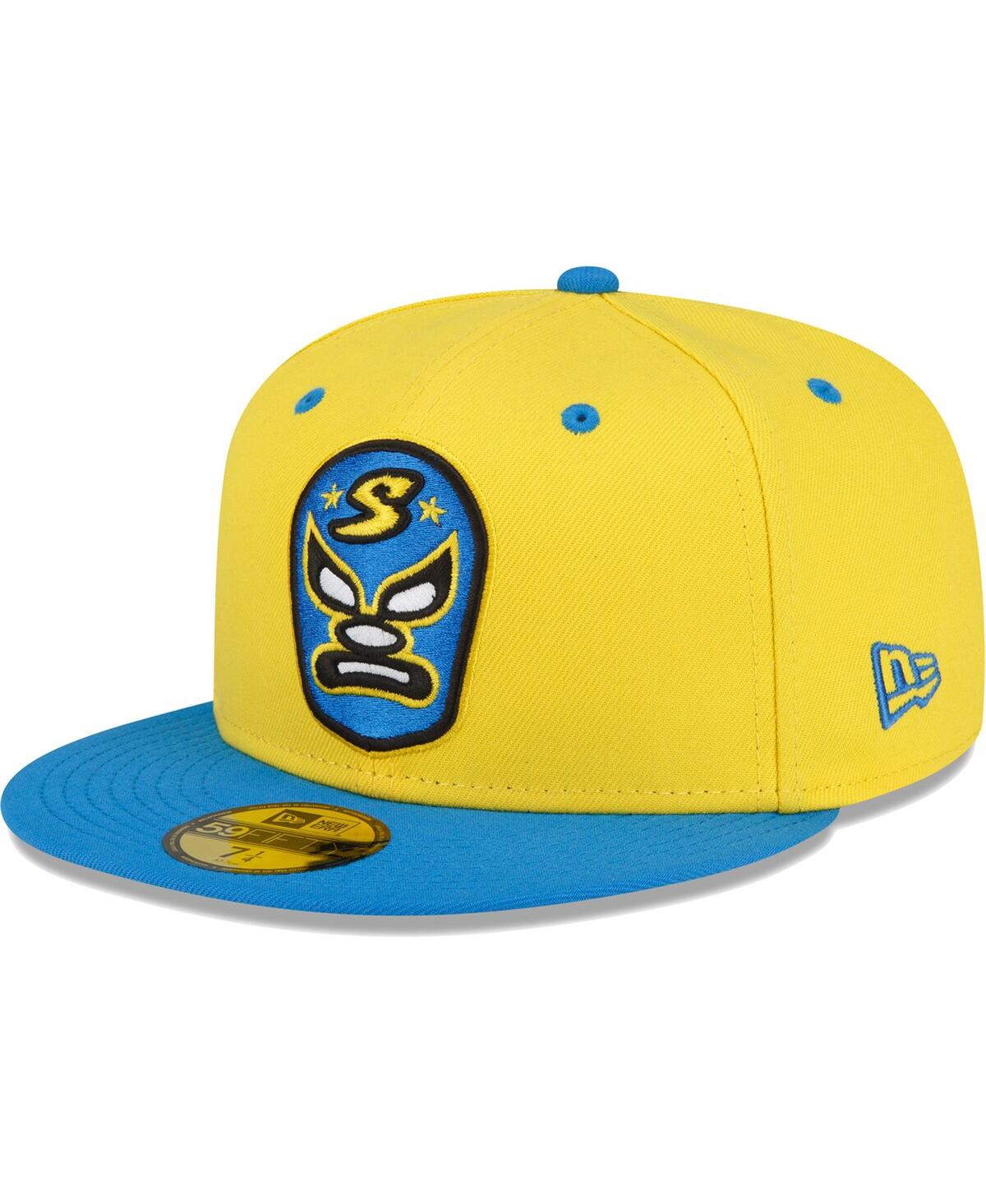 Shop New Era Men's  Yellow Sacramento River Cats Copa De La Diversion 59fifty Fitted Hat