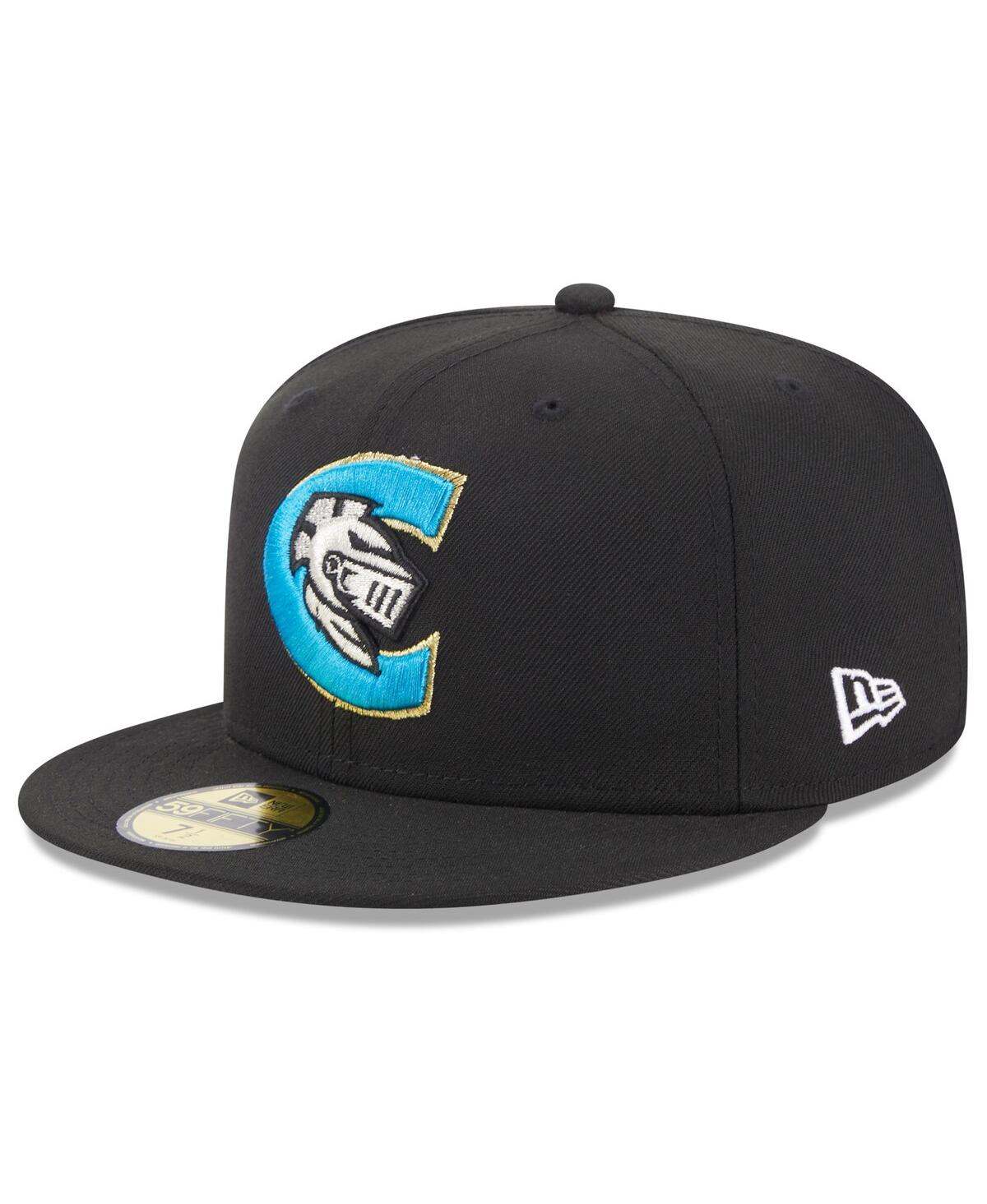 New Era Black Charlotte Knights Authentic Collection Alternate Logo 59fifty Fitted Hat In Black