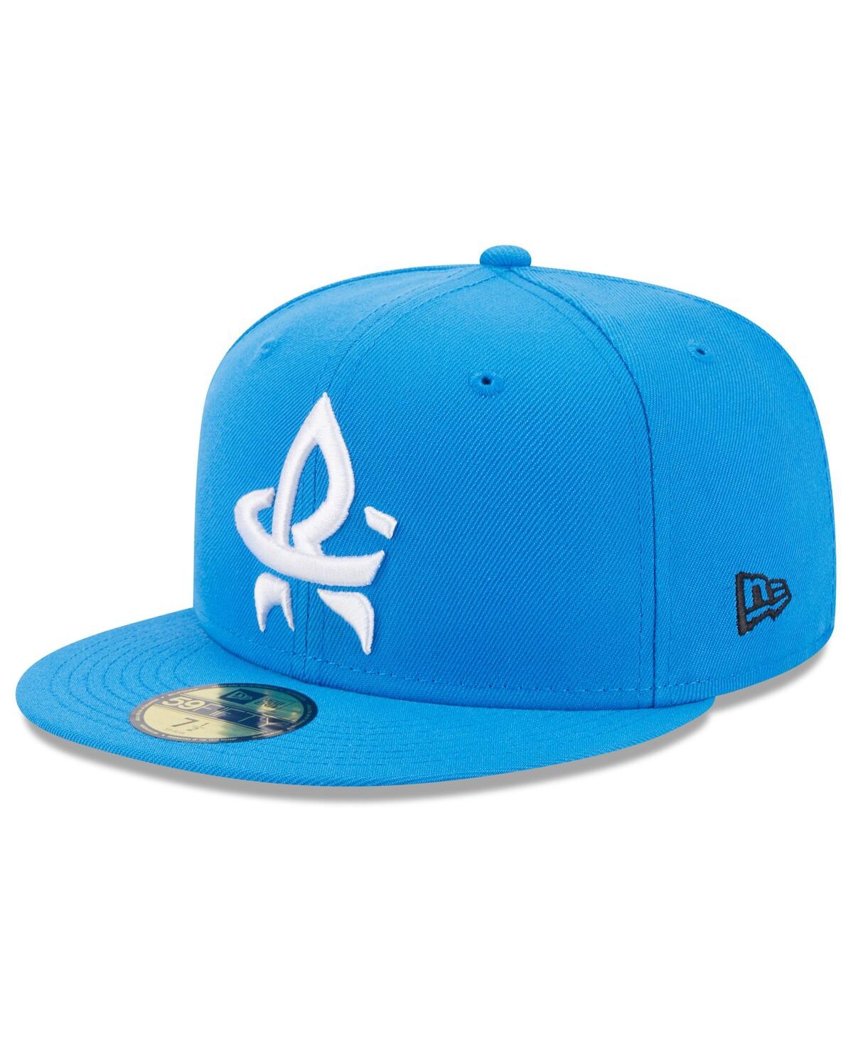 NEW ERA MEN'S NEW ERA BLUE ROCKET CITY TRASH PANDAS AUTHENTIC COLLECTION ALTERNATE LOGO 59FIFTY FITTED HAT 